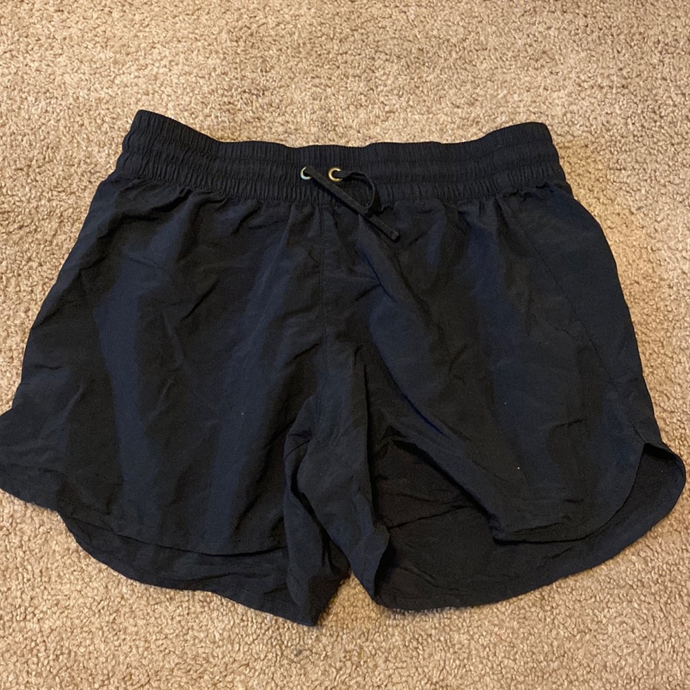 Black athletic shorts